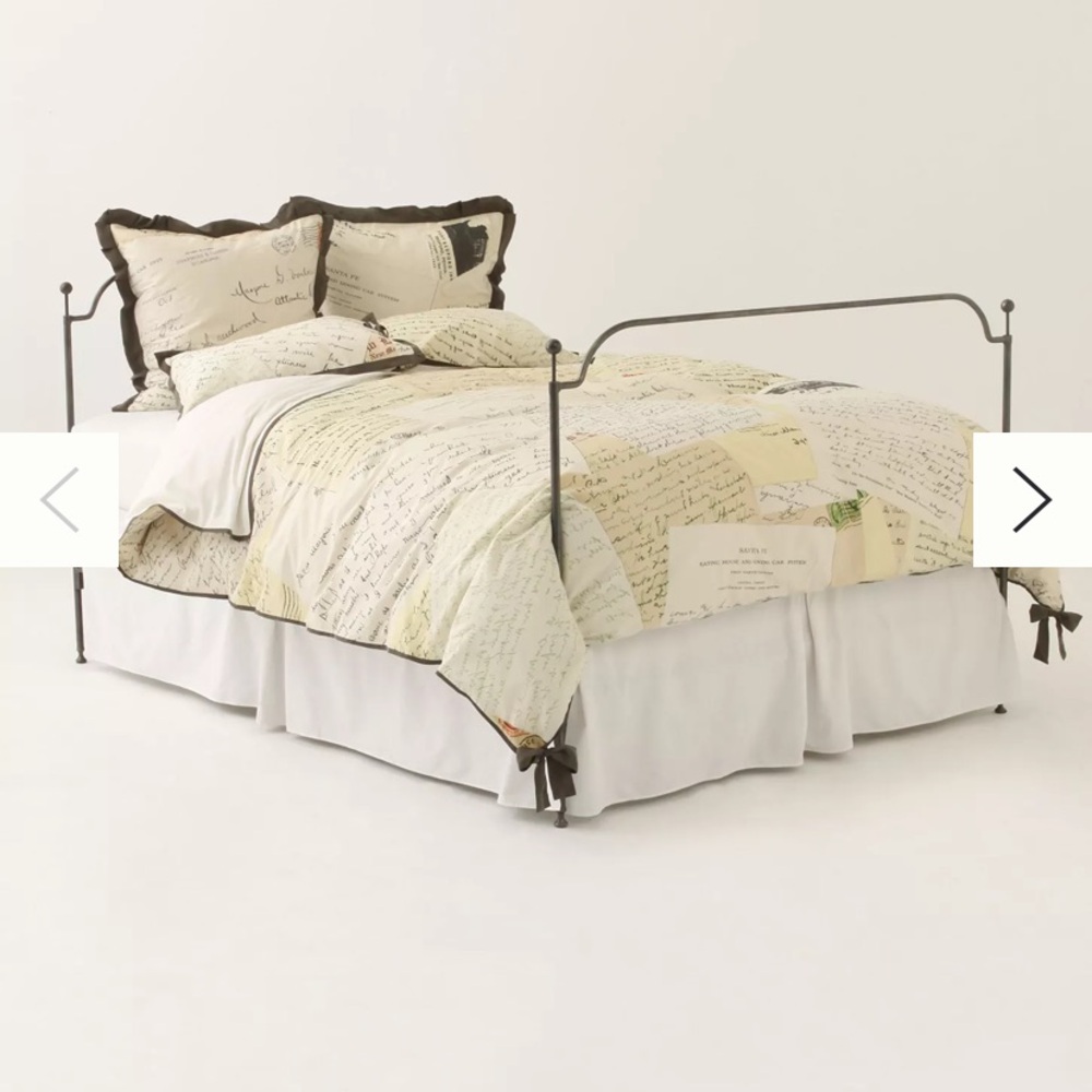 Anthropologie love letter duvet cover